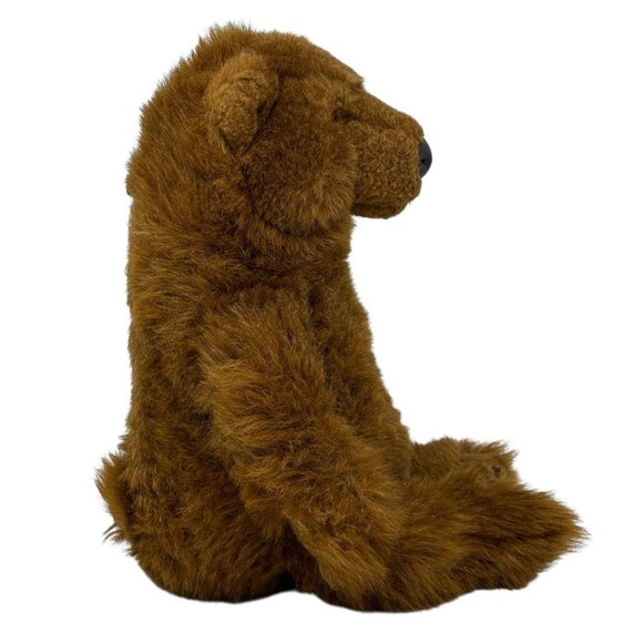 RUSS Kodiak Brown Bear Soft Pets Realistic Plush Faux Leather Nose - Picture 4 of 7